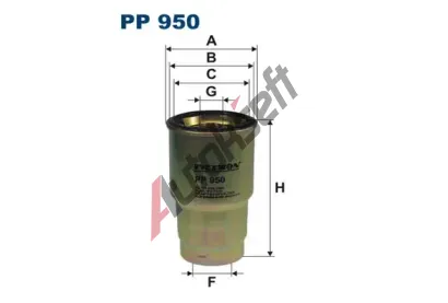 FILTRON Palivov filtr FI PP950, PP 950