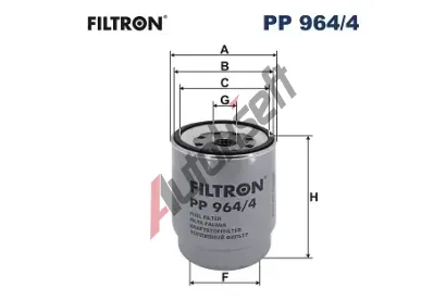 FILTRON Palivov filtr FI PP964/4, PP 964/4