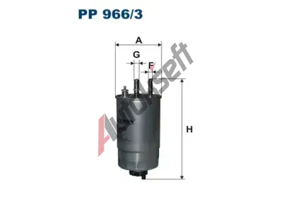 FILTRON Palivov filtr FI PP966/3, PP 966/3