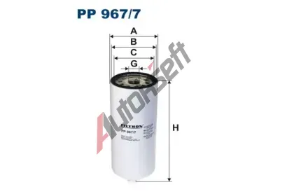 FILTRON Palivov filtr FI PP967/7, PP 967/7