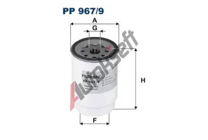 FILTRON Palivov filtr FI PP967/9, PP 967/9