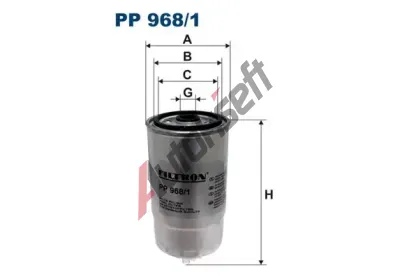 FILTRON Palivov filtr FI PP968/1, PP 968/1