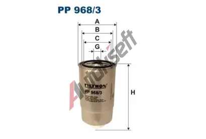 FILTRON Palivov� filtr FI PP968/3, PP 968/3