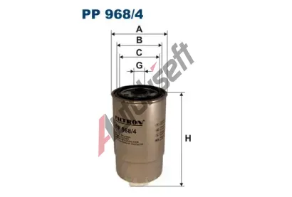 FILTRON Palivov filtr FI PP968/4, PP 968/4