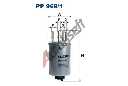 FILTRON Palivov filtr FI PP969/1, PP 969/1