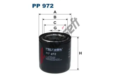 FILTRON Palivov filtr FI PP972, PP 972