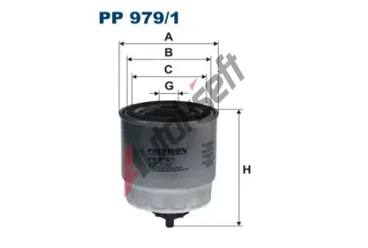FILTRON Palivov filtr FI PP979/1, PP 979/1