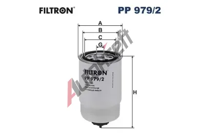 FILTRON Palivov filtr FI PP979/2, PP 979/2