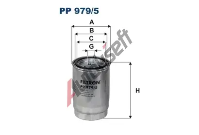 FILTRON Palivov filtr FI PP979/5, PP 979/5