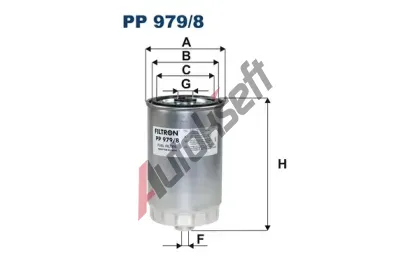 FILTRON Palivov filtr FI PP979/8, PP 979/8