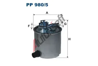 FILTRON Palivov filtr FI PP980/5, PP 980/5