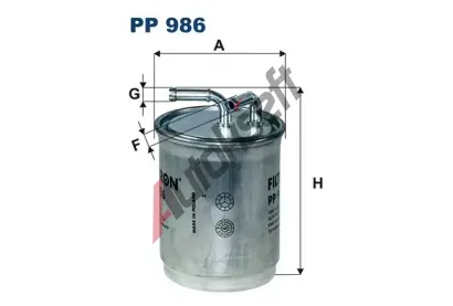 FILTRON Palivov filtr FI PP986, PP 986
