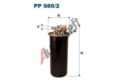 FILTRON Palivov filtr FI PP986/2, PP 986/2