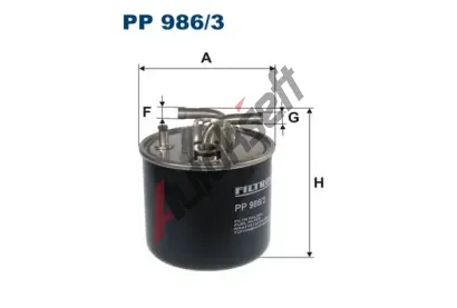 FILTRON Palivov filtr FI PP986/3, PP 986/3