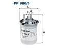 Palivov filtr FILTRON ‐ FI PP986/5