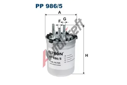 FILTRON Palivov filtr FI PP986/5, PP 986/5