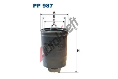 FILTRON Palivov filtr FI PP987, PP 987