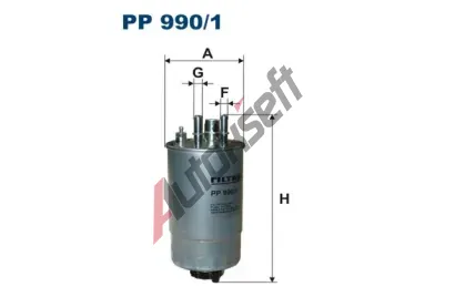 FILTRON Palivov filtr FI PP990/1, PP 990/1