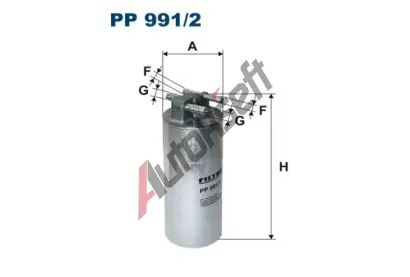 FILTRON Palivov filtr FI PP991/2, PP 991/2