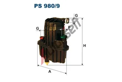 FILTRON Palivov filtr FI PS980/9, PS 980/9