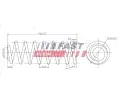 FAST Pružina podvozku FST FT12209K, FT12209K