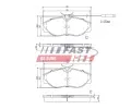 Sada brzdovch destiek FAST ‐ FST FT29007
