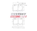 FAST Sada brzdov�ch desti�ek FST FT29009, FT29009