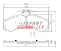 FAST Sada brzdovch destiek FST FT29015, FT29015