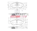 FAST Sada brzdových destiček FST FT29017, FT29017