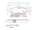 FAST Sada brzdovch destiek FST FT29020, FT29020