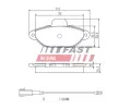 FAST Sada brzdovch destiek FST FT29084, FT29084