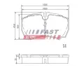 FAST Sada brzdovch destiek FST FT29092, FT29092