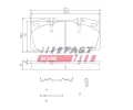 FAST Sada brzdových destiček FST FT29093, FT29093