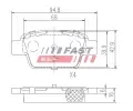 FAST Sada brzdových destiček FST FT29115, FT29115