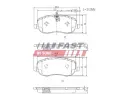 FAST Sada brzdovch destiek FST FT29128, FT29128