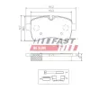 Sada brzdových destiček FAST ‐ FST FT29136 Sada brzdových destiček FAST ‐ FST FT29136