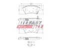 FAST Sada brzdov�ch desti�ek FST FT29139, FT29139