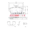 FAST Sada brzdových destiček FST FT29154, FT29154
