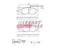FAST Sada brzdovch destiek FST FT29155, FT29155
