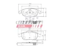 FAST Sada brzdových destiček FST FT29514, FT29514