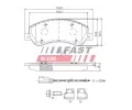 FAST Sada brzdových destiček FST FT29522, FT29522