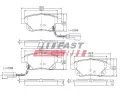 FAST Sada brzdovch destiek ‐ FST FT29523