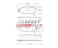FAST Sada brzdových destiček FST FT29532, FT29532