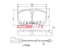 FAST Sada brzdových destiček FST FT29544, FT29544