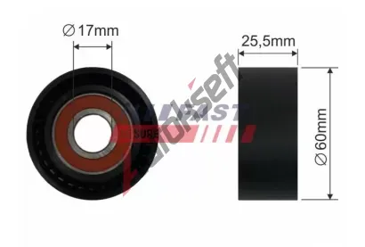 FAST Napínací kladka drážkového klínového řemenu FST FT44534, FT44534 FAST Napínací kladka drážkového klínového řemenu FST FT44534, FT44534