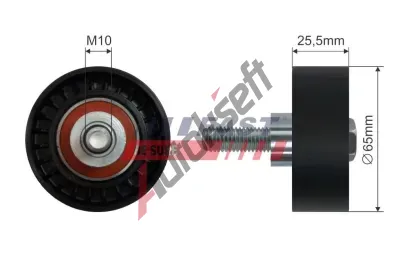 FAST Vratná / vodicí kladka drážkového klínového řemenu FST FT44538, FT44538 FAST Vratná / vodicí kladka drážkového klínového řemenu FST FT44538, FT44538