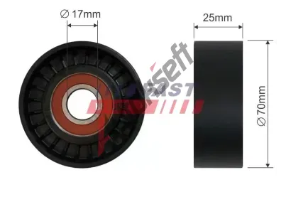 FAST Napínací kladka drážkového klínového řemenu FST FT44551, FT44551 FAST Napínací kladka drážkového klínového řemenu FST FT44551, FT44551