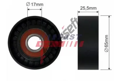 FAST Napínací kladka drážkového klínového řemenu FST FT44567, FT44567 FAST Napínací kladka drážkového klínového řemenu FST FT44567, FT44567