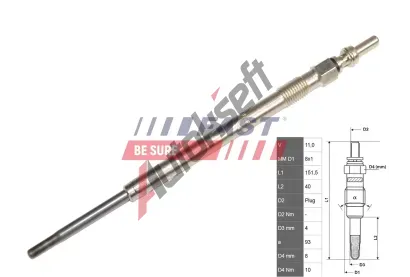 FAST Žhavicí svíčka elektrického žhavení FST FT82706, FT82706 FAST Žhavicí svíčka elektrického žhavení FST FT82706, FT82706