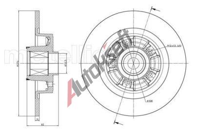 FRI.TECH. Brzdov kotou s loiskem - 274 mm FTC BD0832, BD0832